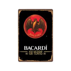 plaque bacardi vintage