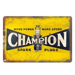 plaque champion métal