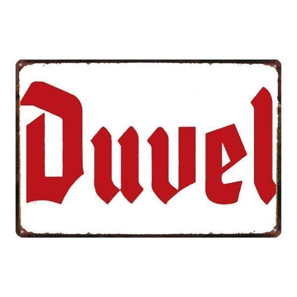 plaque-duvel plaque métal duvel