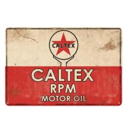 plaque émaillée caltex