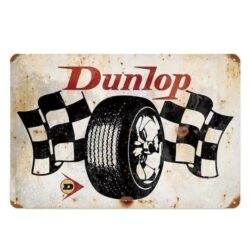 plaque émaillée dunlop
