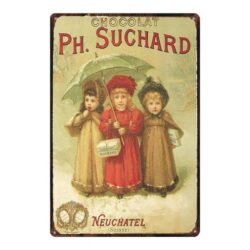 plaque émaillée suchard