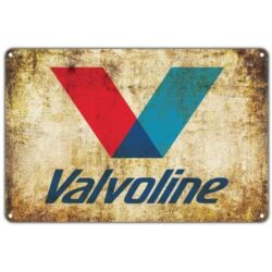 enameled valvoline plate