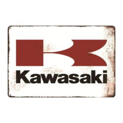 plaque kawasaki vintage