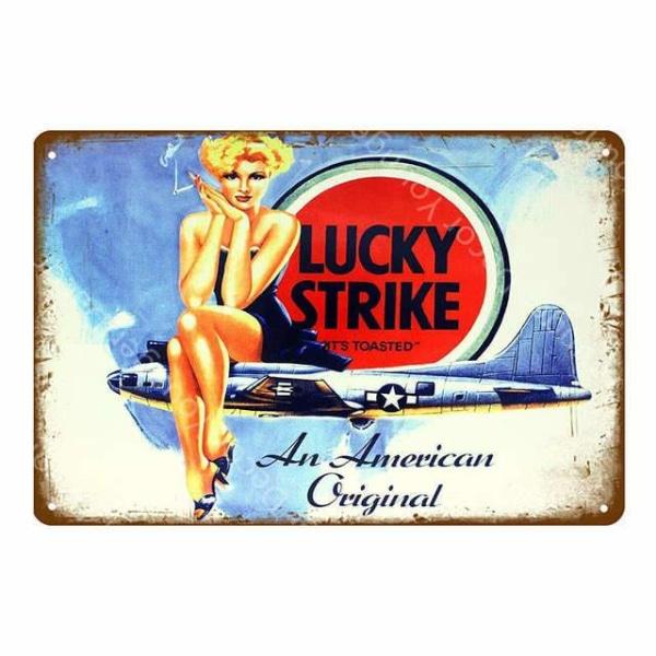 plaque-lucky-strike plaque lucky strike