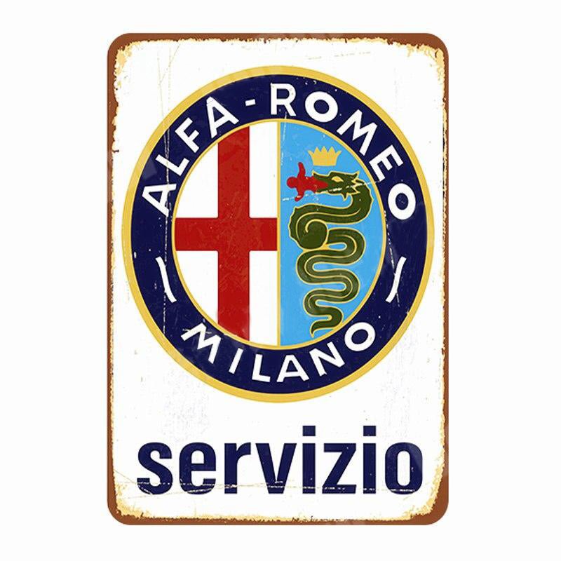 plaque-metal-alfa-romeo Plaque Métal Alfa Roméo