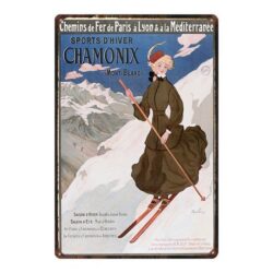 plaque métal chamonix