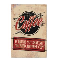 Plaque Métal Coffee