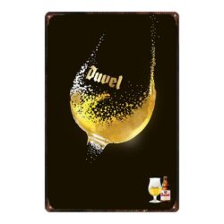 plaque métal duvel