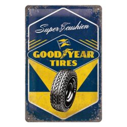 metal plate vintage goodyears tyres