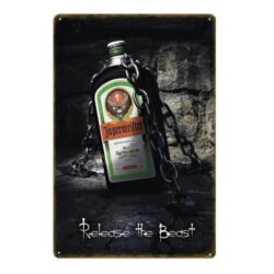 plaque métal jagermeister