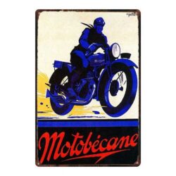 plaque métal motobecane