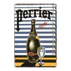plaque métal perrier