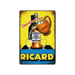 plaque métal ricard