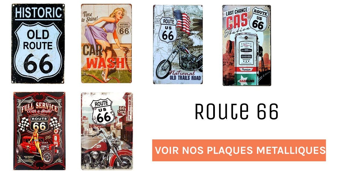 comment faire la route 66 plaque métal route 66
