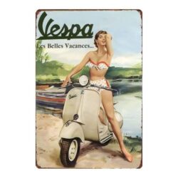 vespa metal plate