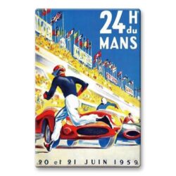 Plaque Métal Vintage 24h du Mans
