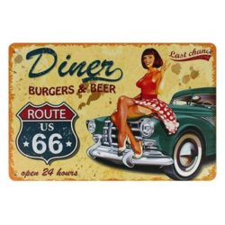 vintage american metal plate