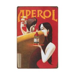 Plaque Métal Vintage Aperol