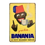 plaque métal vintage banania