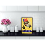 plaque métal vintage banania