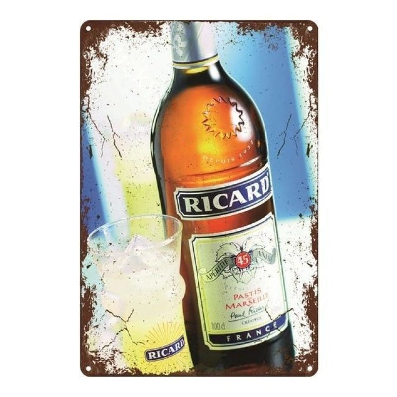 plaque-metal-vintage-bouteille-ricard_64811585-1b35-4274-92c1-c325cdfa3980 plaque métal vintage bouteille ricard