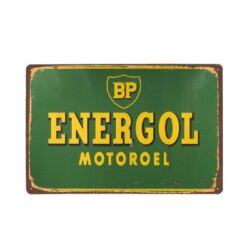 Plaque Métal Vintage BP Motor Oil