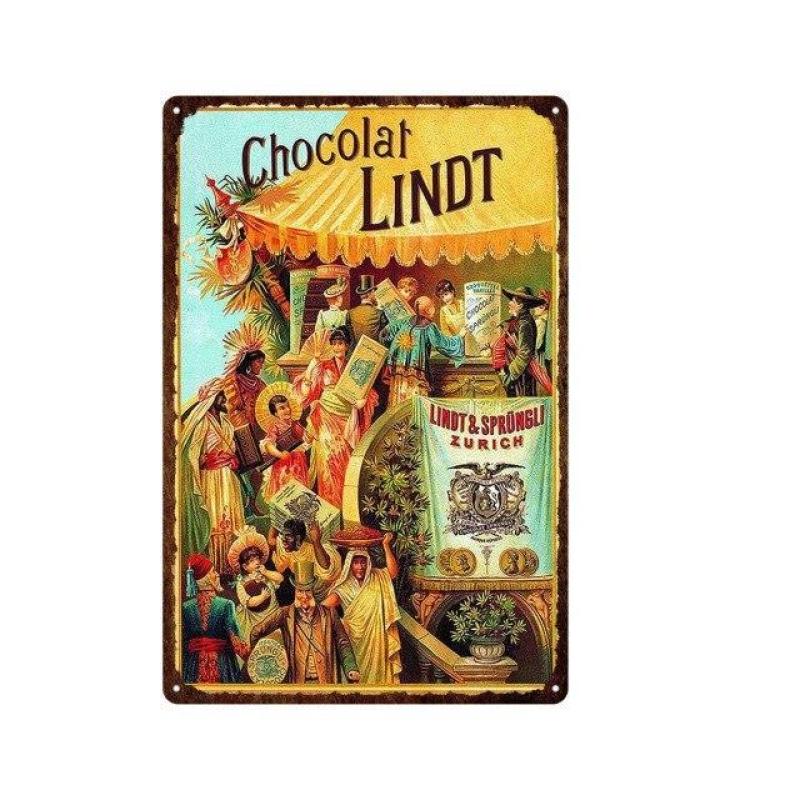 plaque-metal-vintage-chocolat-lindt Plaque Métal Vintage Chocolat Lindt