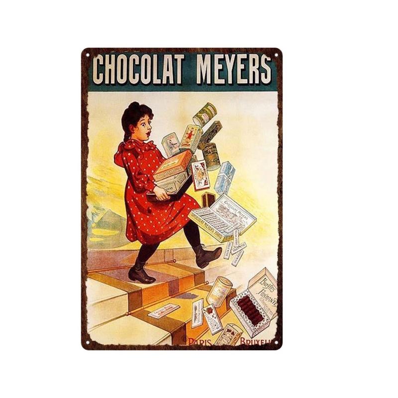metal plate vintage chocolate meyers metal plate vintage chocolate meyers
