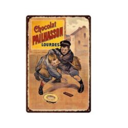 Plaque Métal Vintage Chocolat Pailhasson