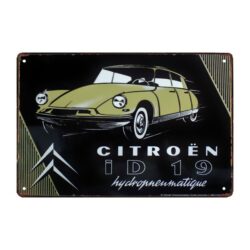 plaque métal vintage citroen