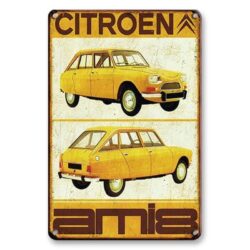 Plaque Métal Vintage Citroën Ami 8
