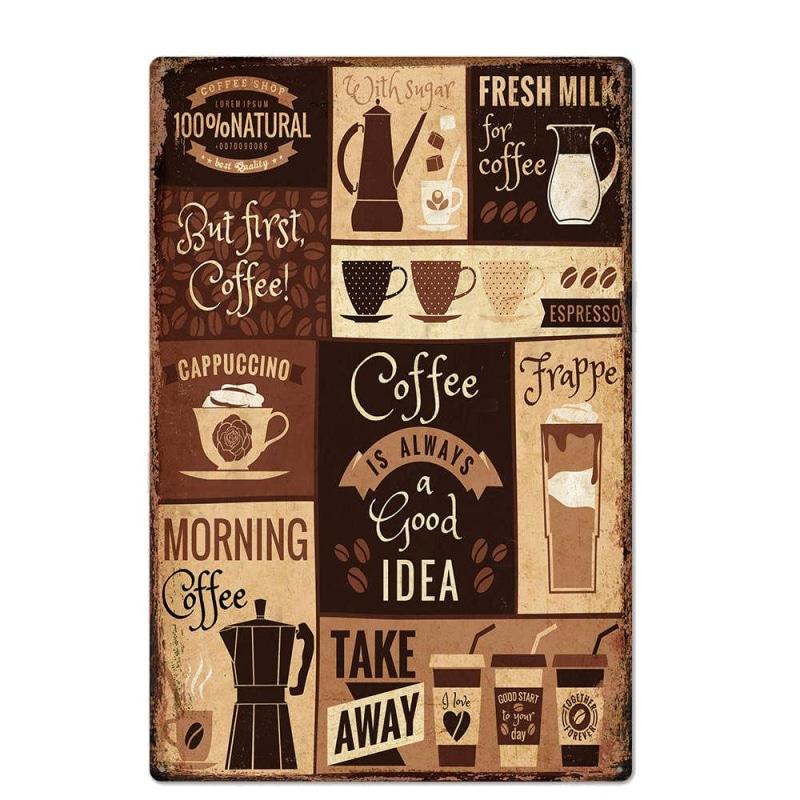 plaque-metal-vintage-coffee-is-a-good-idea Plaque Métal Vintage Coffee Is A Good Idea