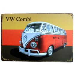 plaque métal vintage combi