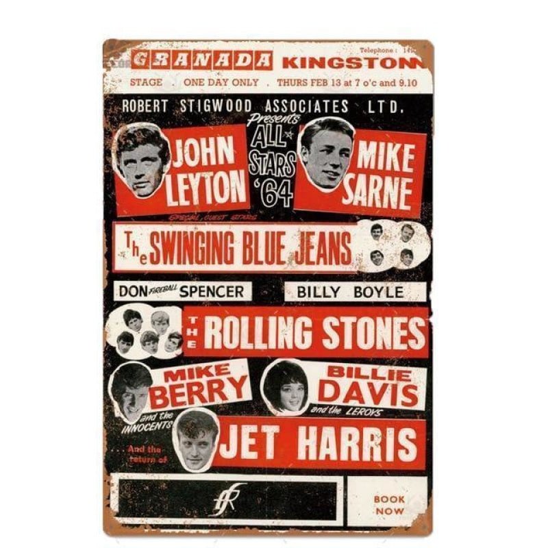 vintage metal plaque concert stones vintage metal plaque concert stones