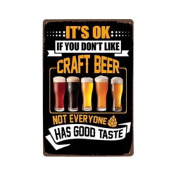 Plaque Métal Vintage Craft Beer