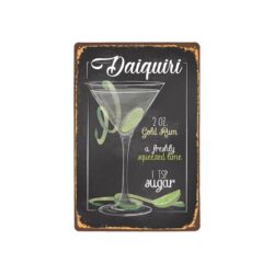 Plaque Métal Vintage Daiquiri