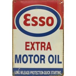 plaque métal vintage esso