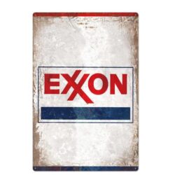 plaque métal vintage exxon