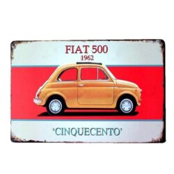 metal plate vintage fiat