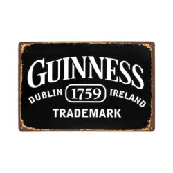 Plaque Métal Vintage Guinness 1759