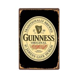 Plaque Métal Vintage Guinness Original