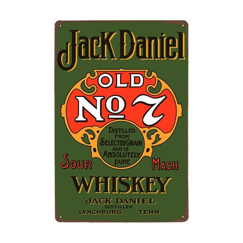 vintage metal plate jack daniels n 7 vintage metal plate jack daniels n 7