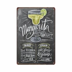 Plaque Métal Vintage Margarita