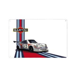 Plaque Métal Vintage Martini Voiture