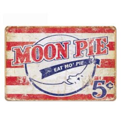 Plaque Métal Vintage Moon Pie