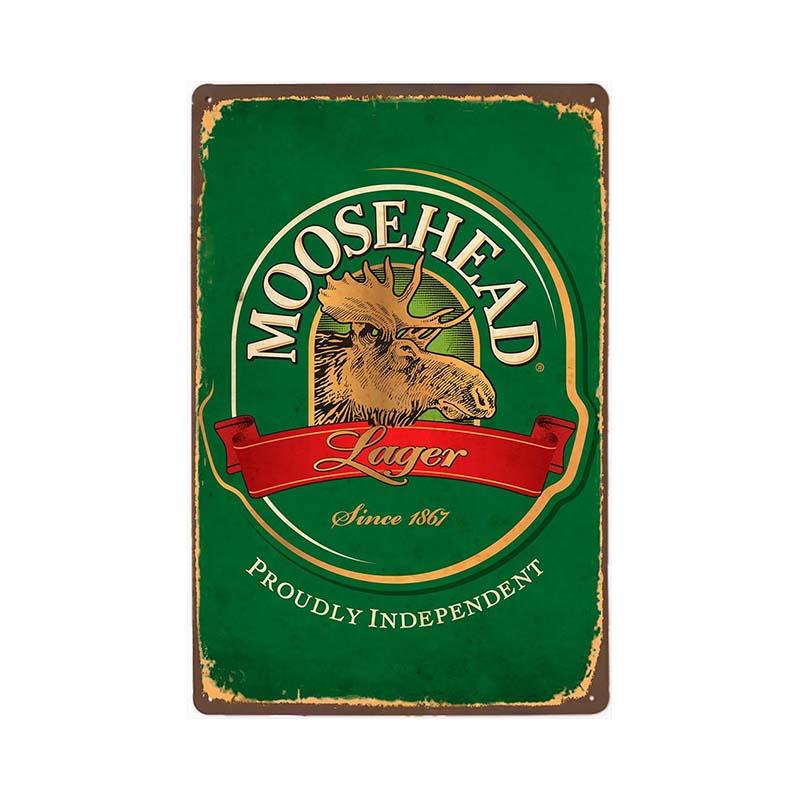 plaque-metal-vintage-moosehead Plaque Métal Vintage Moosehead