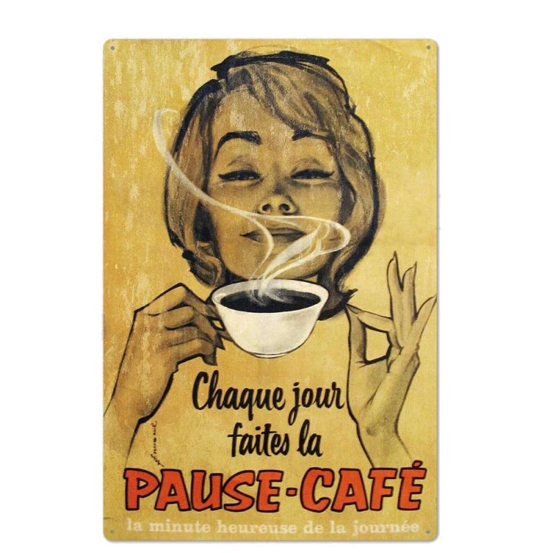 vintage metal plate coffee break vintage metal plate coffee break