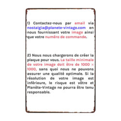 personalized vintage metal plate