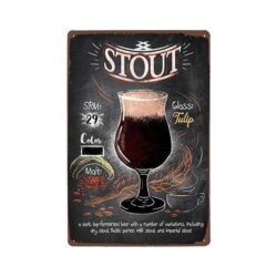Plaque Métal Vintage Stout